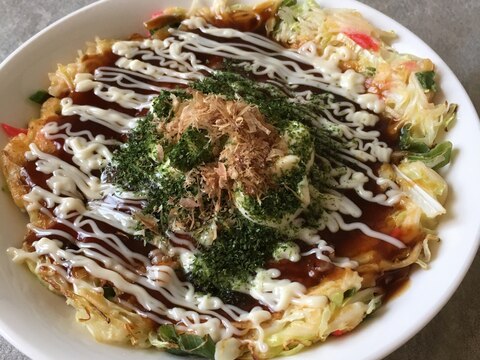 そうめんリメイク♪そうめんお好み焼き♪